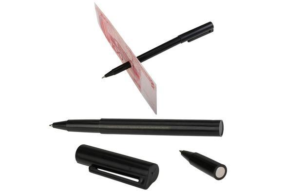  Magic Trick Ball Pen Black Magician Toy Bill Penetration Dollar Bill Pen Trick
