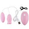 Vibrating Egg Sex Toys for Women G Spot Nipple Clitoris Stimulator Massager Vibrator Tongue Licking Jump Egg with Mouse Charging
