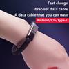 Bracelet Data Cable - For Apple, Vivo, Huawei, Xiaomi & Android, Fast Charging, Works with Power Bank, Short Portable Design