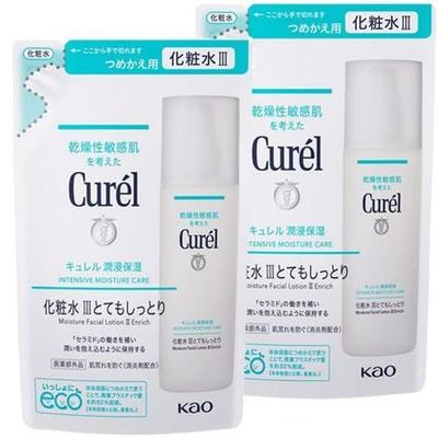 Loción III Curel (Muy Hidratante) Recarga 130ml x 2 piezas