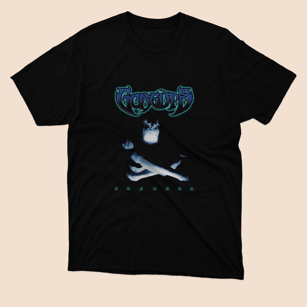 Limited GORGU Obscura death metal Canada Unisex Black T-shirt XL