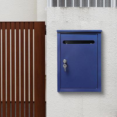 Wall Mount Mailbox Apartment Building Complaint Box Large Capacity Easy Installation Package Drop Anti Ruse House Metal Postbox