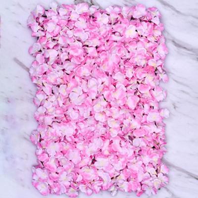 1 Pc Silk Hydrangea Floral Panel Artificial Hydrangea Wall Panel 60x40cm Artificial Wall Flower Backdrop 3D for Photo Home Party Wedding Decoration