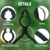 10pcs Fish Shaped Clip Fixing Plant Branches Stems Gardening Plastic Clips Black Plastic Protecting Plant Branches Clip