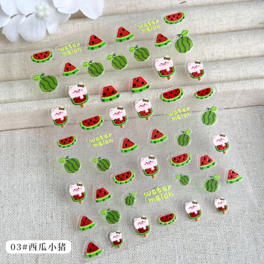 1pc Ocean Nail Art Stickers 5D Summer Starfish Seashell Nail Decals Decoration Y2K Embossed Nail Art Supplies Manicure Slider