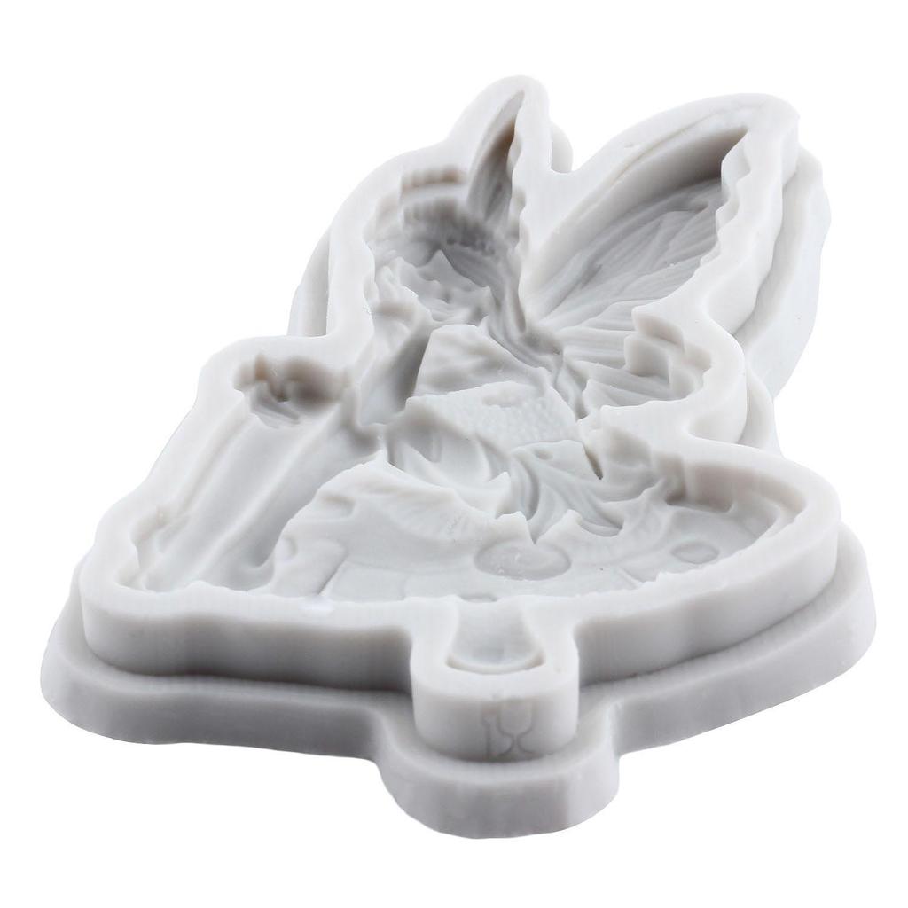 Silikonowe formy Wróżka Kwiatowa Wróżki Anioł Forma Fondant Narzędzia do Dekoracji Tortów Topper na Babeczki Cukierki Czekolada Forma do Gumpasty