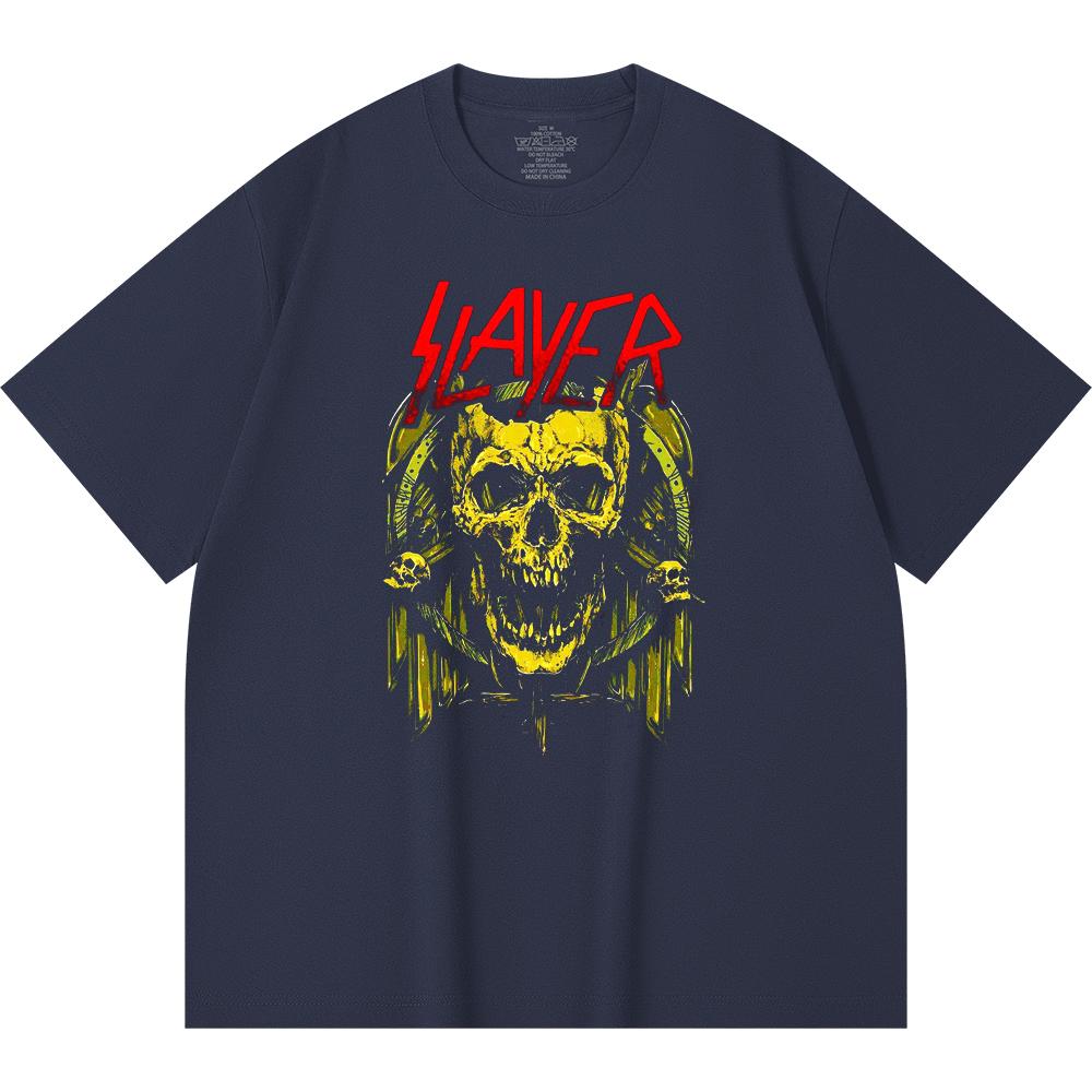 230 Gsm 100% Cotton Heavy Metal T-Shirt  Rock Band Popular Music Print Unisex Heavy Cotton T Shirt