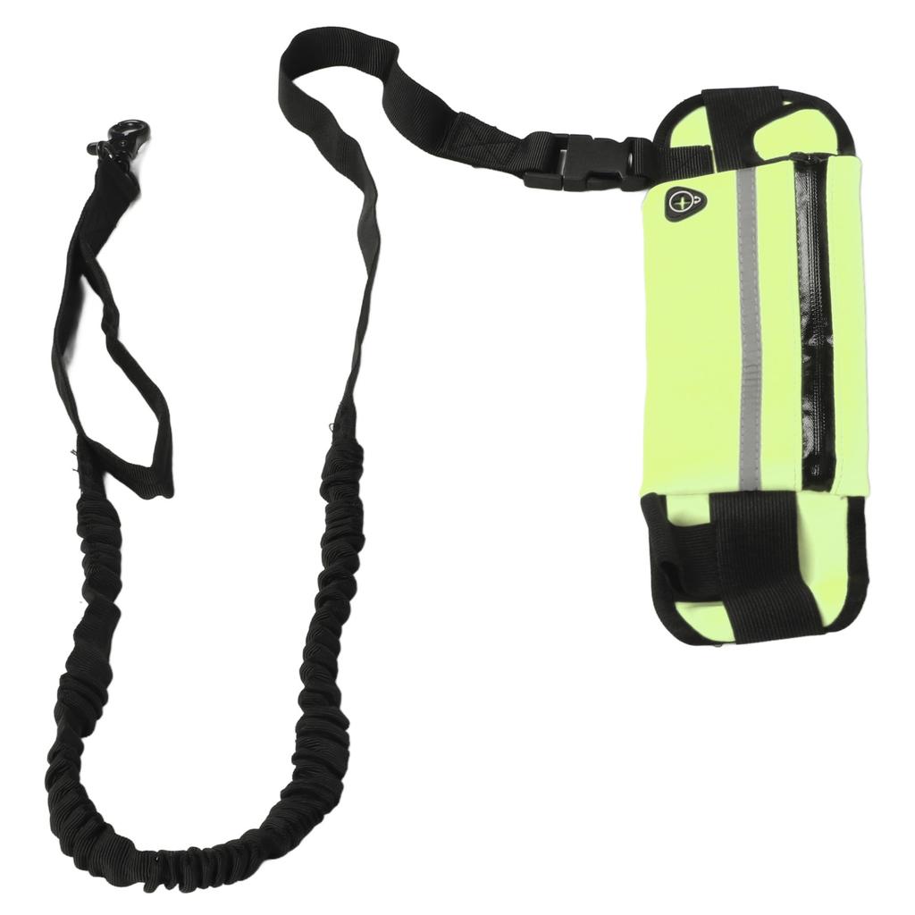 Freihändige Hundeleine, stoßdämpfende, reflektierende Hundelaufleine mit Reißverschlusstasche zum Spazierengehen