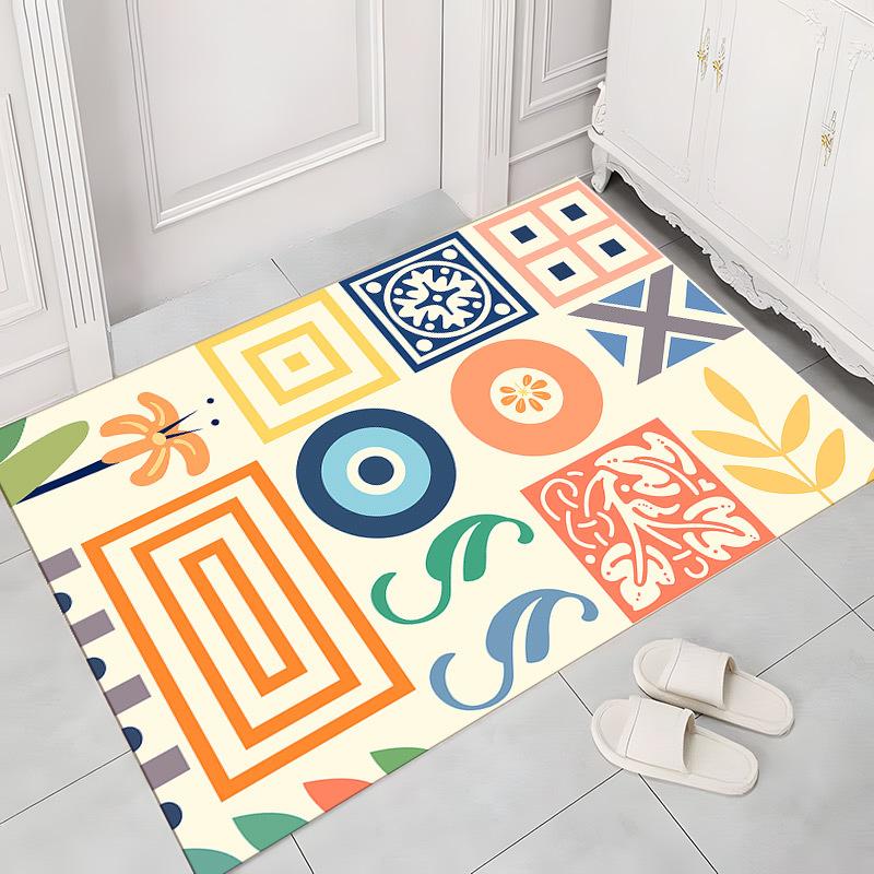 Entrance Mat Bathroom Waterproof Carpet Dirt Resistant Mat Household Foot Mat Door Mat