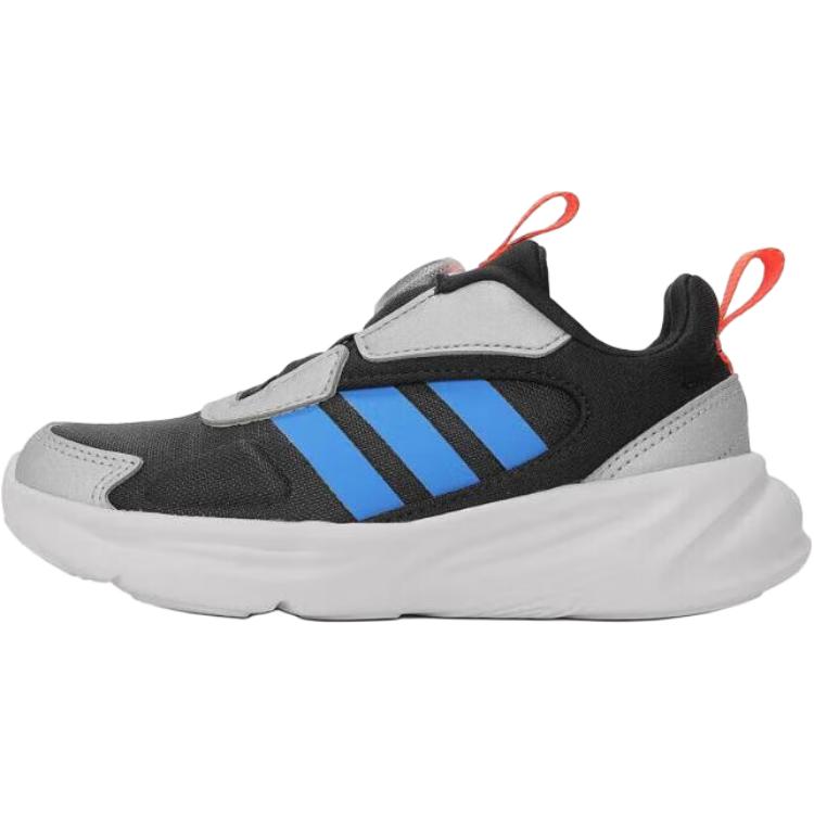 Новые детские кроссовки Adidas с низким верхом, дышащие, с нескользящей подошвой, для бега, черно-серые, детские JI1041