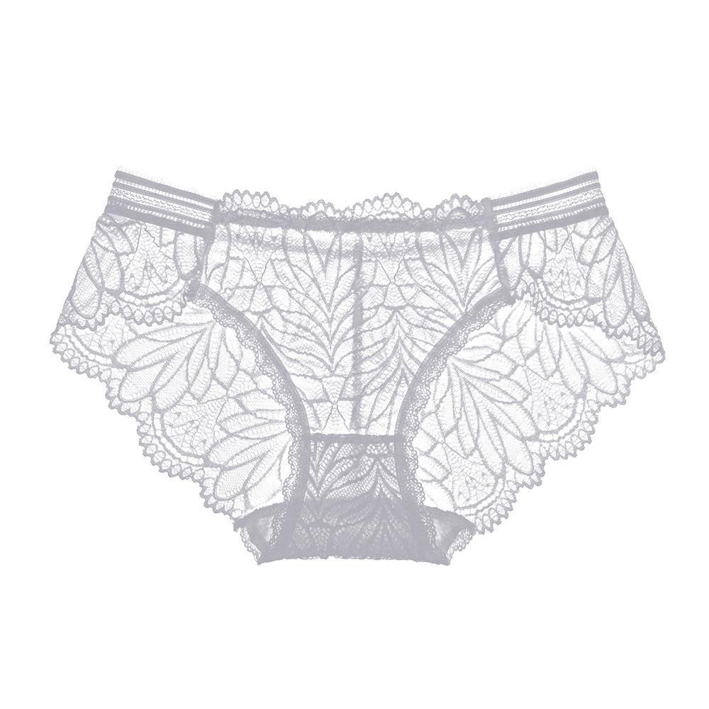 Panties Women's Lace Mid-waist Hip Lift Hollow Sexy and Breathable Mesh Seamless Women's Briefs 5003