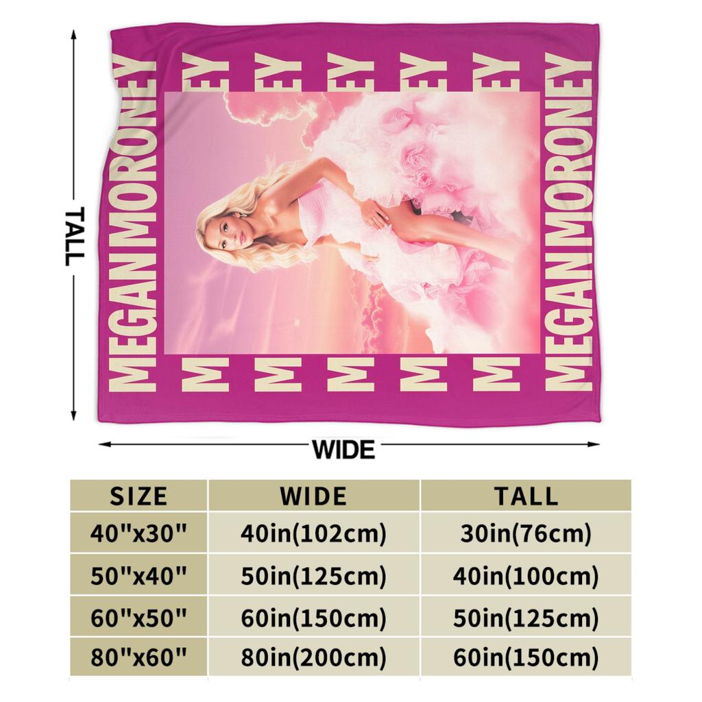 Warm Soft Blanket Picnic Megan Moroney Singer Cloud 9 Album Throw Blanket Flannel Bedspread For Bedroom Pattern Sofa Bed Cover