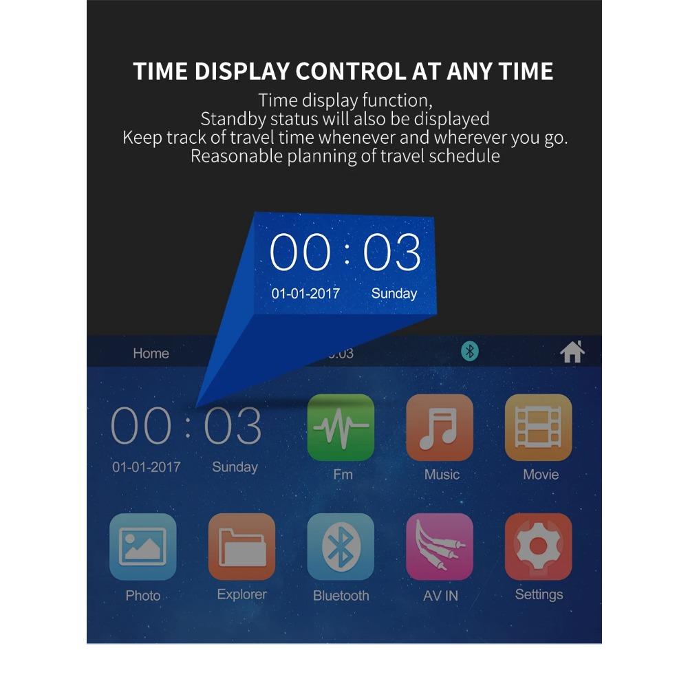 1 Din Car Radio 4.1 Inch 2 USB Touch Screen Autoradio Universal Multimedia  MP5 Player Bluetooth  Rear View Camera FM Car Stereo