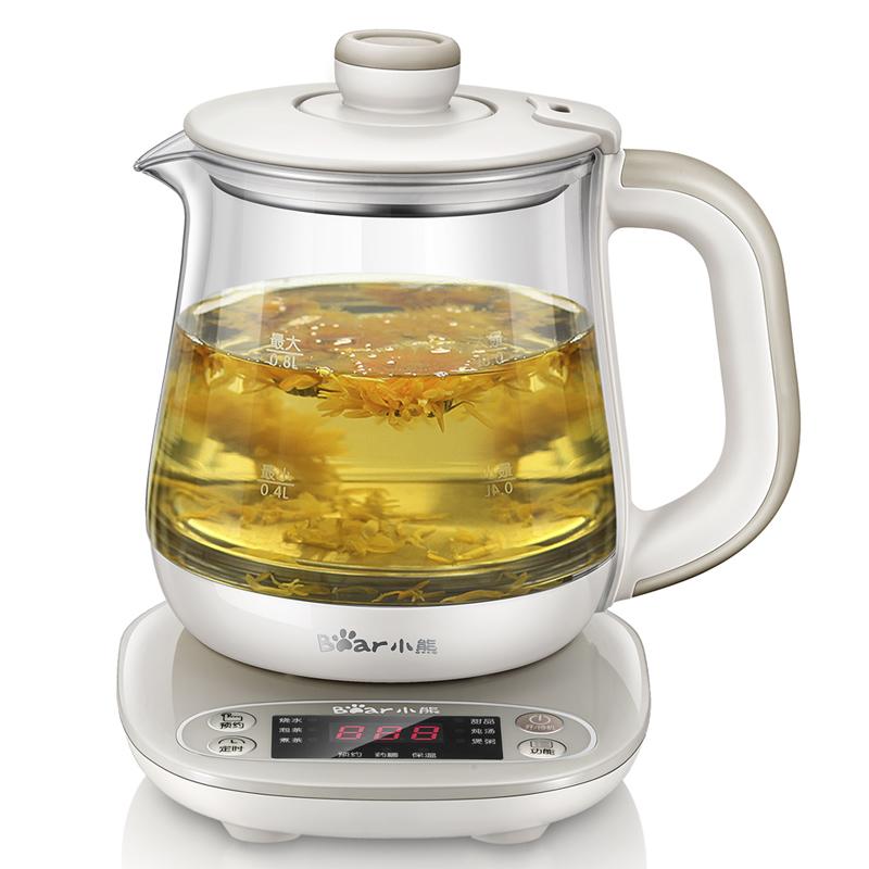 

220V Electric Kettle Automatic Multifunction Health Preserving Pot Tea Dessert Multi Cooker White/Pink 220-240V білий