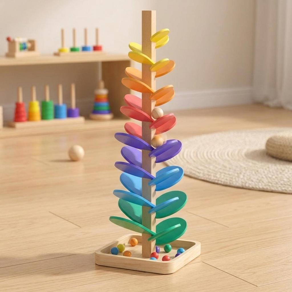 Musical Wooden Marble Run Tune Tree | developmentalStyle Design, Toy, for