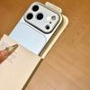 Luxury Hard Acrylic Matte Armor Case for iPhone 17 Air 16 15 14 13 Pro Max 17pro Plain Color  Protective Bumper Cover