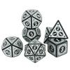 Dice Collection Polyhedral Dice High Quality Plastic Dice Collection Unique Pattern Stunning Classic Style Font Style Ideal for Role Playing Games