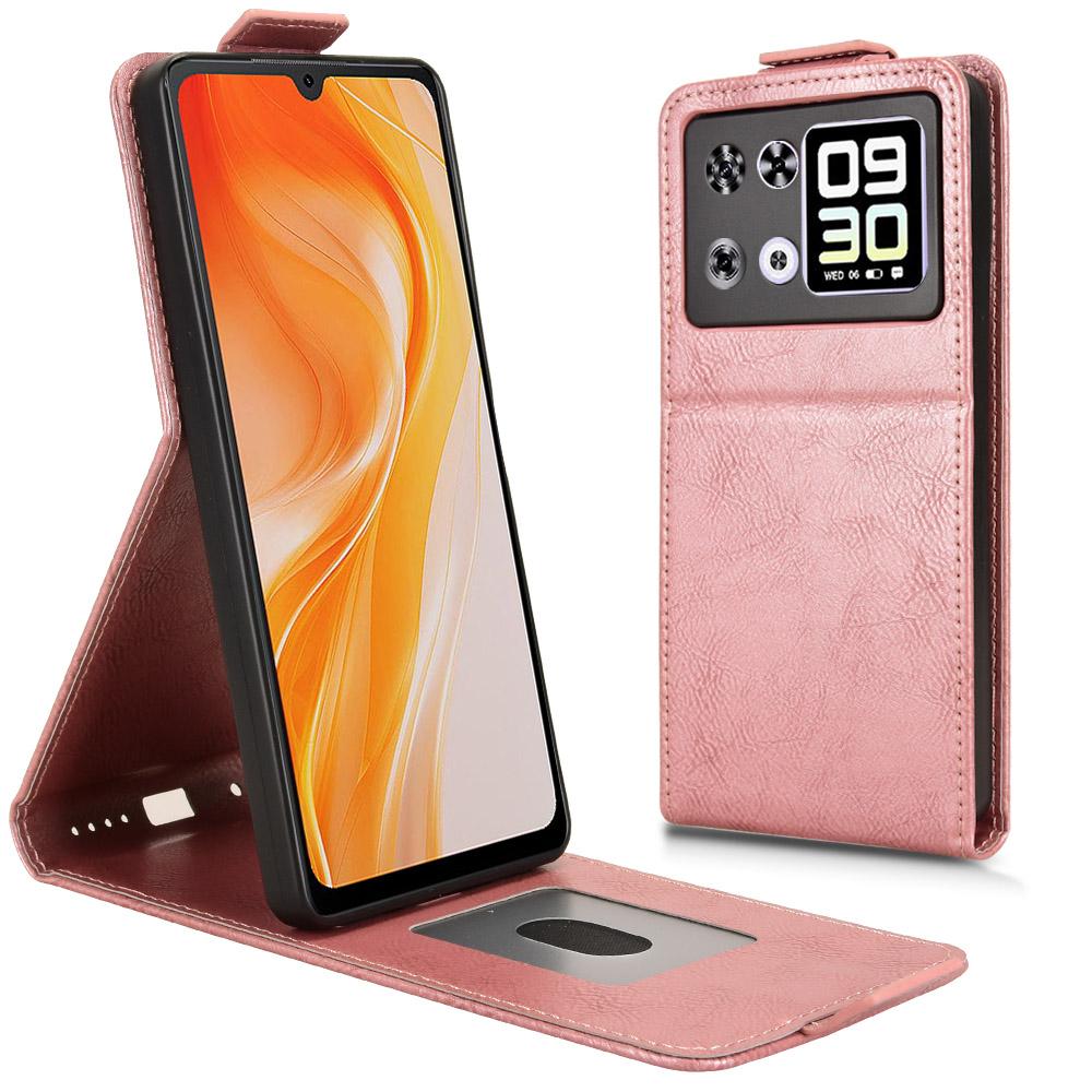 For Cubot P90 Stand Case Magnetic Clasp Vertical Flip Leather Phone Cover with Card Holder