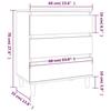 Sideboard White 60x35x70 cm Wood Based Panel