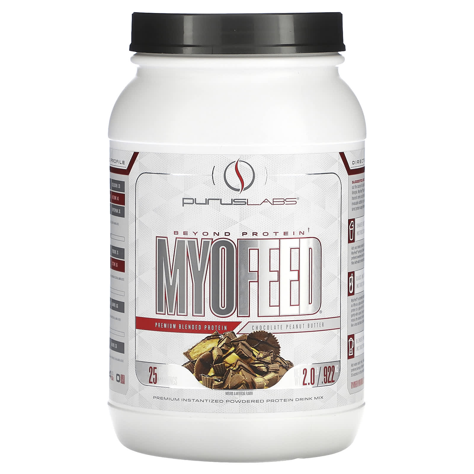 

Purus Labs, MyoFeed, Chocolate Peanut Butter, 2 lb (0.922 kg)