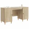 Desk with Shelf Sonoma 142.5 x 50 x 75 cm Engineered Wood
