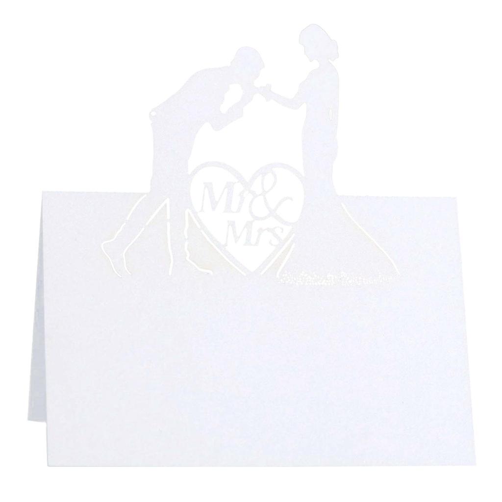 50 Stks Bruiloft Plaats en Delicate Zitplaats Dikke Mark Trouwen Seat Card