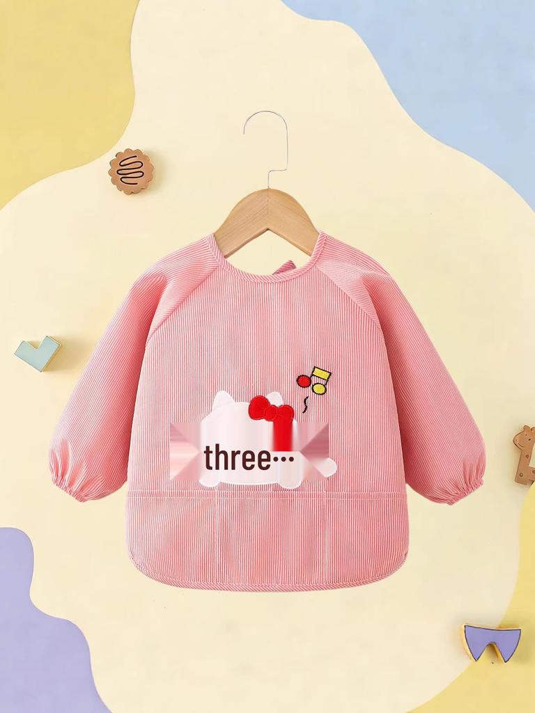 Waterproof Corduroy Baby Coveralls: Stain-Proof Unisex Autumn/Winter Eating Apron & Bib