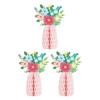 Colored Paper Vase Honeycomb Holiday Decoration for Easter Tabletop Centerpieces Wedding Receptions Festival Decoration