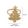 high-end Christmas Zinc Alloy Napkin Ring New Year Festive Candy Cane Bow Napkin Holder for Holiday Xmas Table Decoration