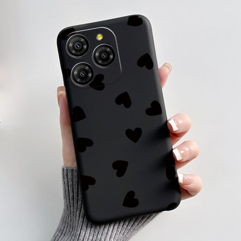 For Blackview Shark 9 5G Case Cute Funny Love Heart Rabbit Soft Silicone Protective Back Cover For Black View Shark 9 Phone Case