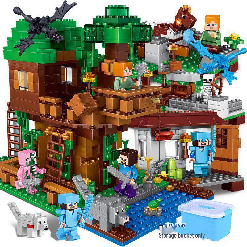 Minecraft Steve's Treehouse Adventure Set - Building Blocks Toy for Kids