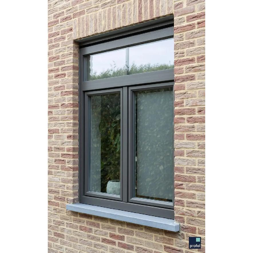 American Style Residential Window Thermal Break Double Glazed Tilt and Turn Window Aluminum Casement Windows Building Materials