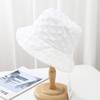 Internet Celebrity Pleated Seersucker Fisherman Hat Children Spring and Summer Ins Retro Fashion Versatile Texture Basin Hat