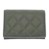 CHANEL  AP0230-Y04059-NZG82 Tri-fold wallet khaki lambskin Women