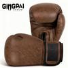 Profesjonalne Rękawice Bokserskie Muay Thai Kickboxing Treningowe na Worek Treningowy Mężczyźni Kobiety Skóra PU 8oz 10oz 12oz