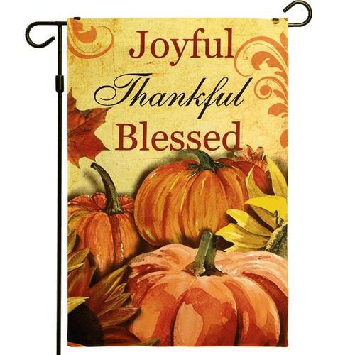 Home Decorative Thanksgiving Garden ag, Joyful Thankful and Blessed PPZ