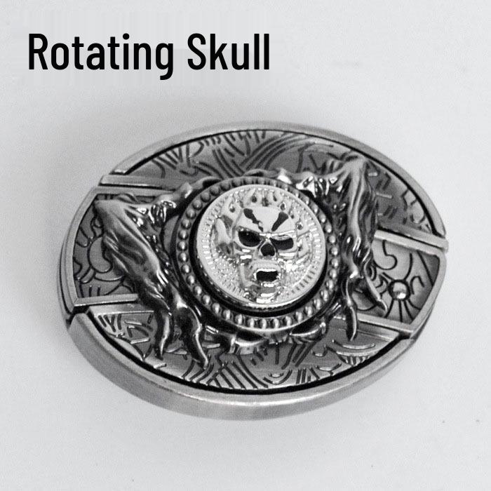 Pánský punkový opasek s nožem: Kůže, Slitinová přezka, Všestranná čelenka, Sebeobranný doplněk