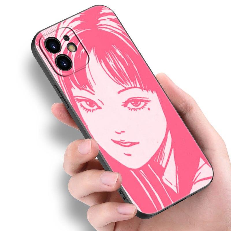 

Чехол с изображением комиксов ужасов junji ito Tomie Tees Glitchcore для Apple iPhone 14 13 12 Mini 11 Pro Max 7 8 XR X XS 7 8 Plus SE 2020 2022 iPhone 13