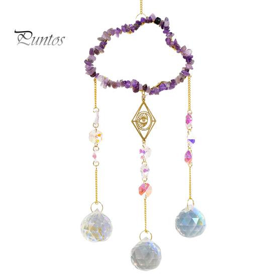 Sonnenfänger-Windspiel-Anhänger, lebendige Farben, schöne Reflexionen, Regenbogen-Kunstkristall, handgefertigter Gartenfenster-Anhänger