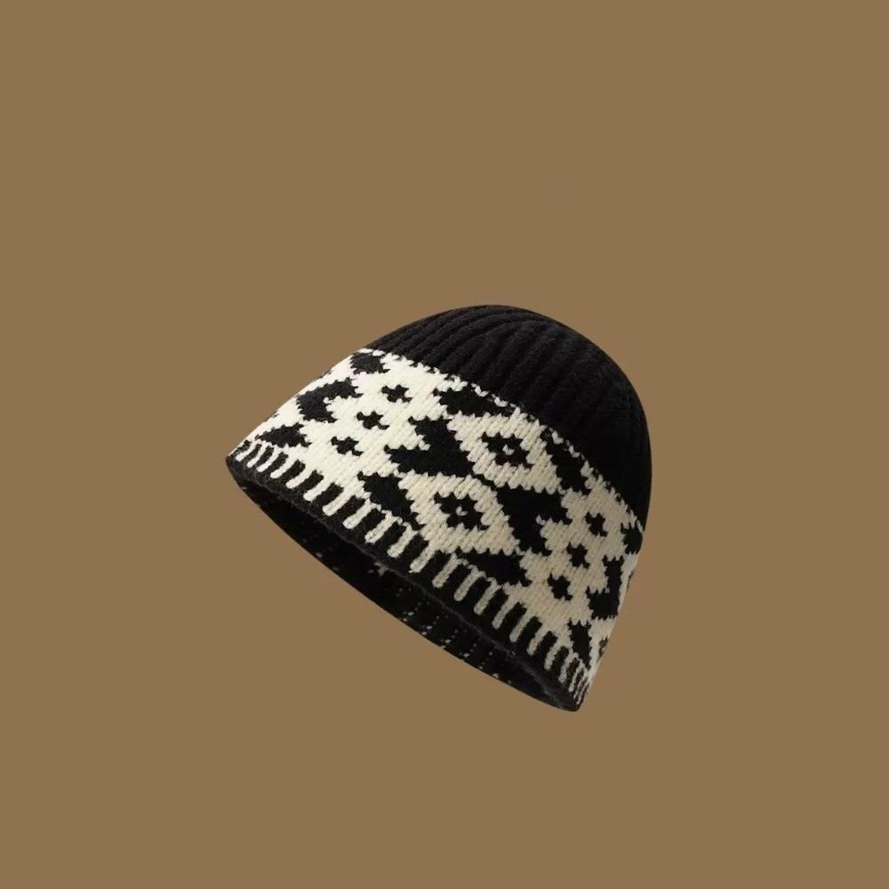 Warm Fisherman Hat Coldproof Knitted Hat New Beanie Hat  Autumn and Winter