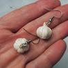 1Pair Funny Novelty Garlic Earrings Cute Personality Dangle Earrings For Women Girls Simulated Garlic Earrings Accessories Gifts