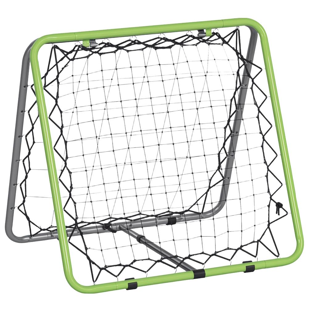 Football Training Net, Soccer Kickback Target Goal Both Side Rebounder Net