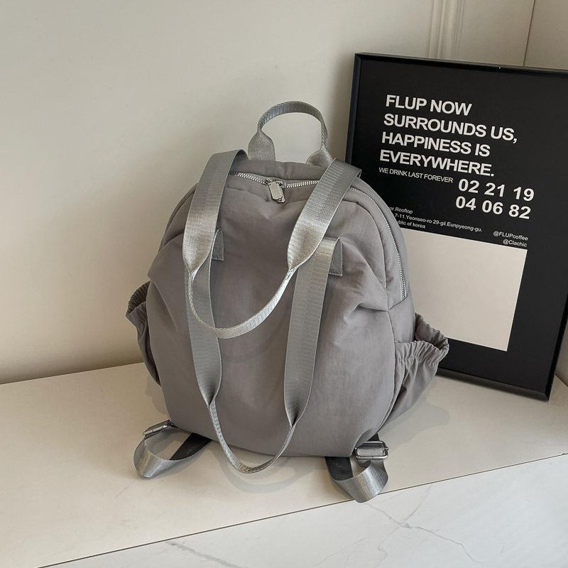 

Жіночий рюкзак для подорожей 2024 р. Новий великий місткість персоналізована студентська сумочка на плечі сірий колір