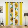 Spring Flower Plant Vanilla Wildflower Curtains for Bedroom Living Room Drapes Kitchen Kid's Room Window Curtain Home Decor