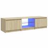 Vidaxl Szafka Pod Tv, Z Led, Dąb Sonoma, 140 X 40 X 35,5 Cm