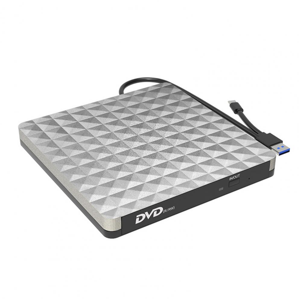 Reliable External Drive  High Reading Speed Anti-vibration External DVD Drive  External USB 3.0 Compact Disk Drive