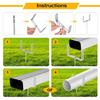 2 pièces Support Métallique pour Gouttière Support de Tuyau d'Eau de Pluie Antirouille Stabilisateur Ancrages pour Support de Tuyau