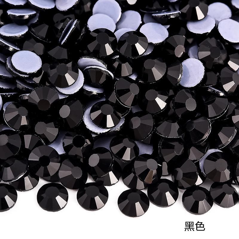 Imitation Austrian Hot Diamond Manicure Glass Flat Bottom Drill Adhesive Rhinestone Diy Clothing Accessories Hot Melt Adhesive Bottom Drill