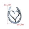 Garden Heart Horseshoe Creative Statue Sympathy Gift Housewarming Gift Yard Statue Figurines Outdoor for Lawn