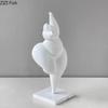 Minimalism Fat Girl Dancer Figures Statue Crafts Desk Decoration Character Resins Sculpture Ornaments Room Aesthetics Decor